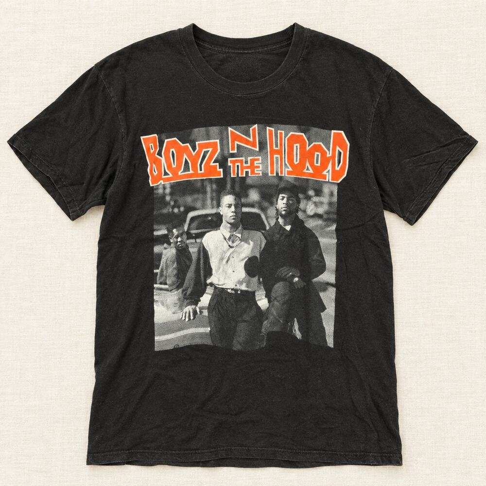 Boyz N The Hood Movie Graphic T Shirt Black Mens Large Ice Cube Rap Tee